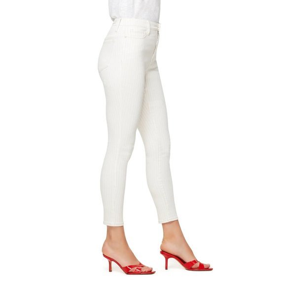 SANCTUARY Striped Social Standard High Waist Skinny Ankle Jeans - Picture 2 of 4